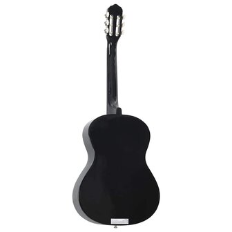 Gitaar klassiek beginner 4/4 39" lindenhout zwart      5