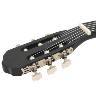 Gitaar klassiek beginner 4/4 39" lindenhout zwart      8