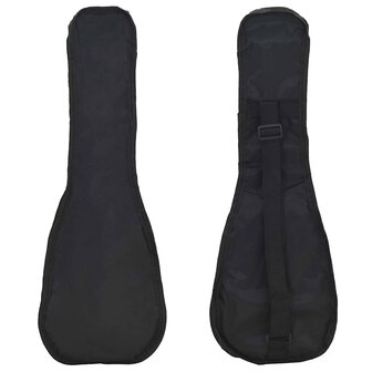 Ukuleleset met tas voor kinderen sopraan 23&amp;apos;&amp;apos; donkerhoutkleurig 3