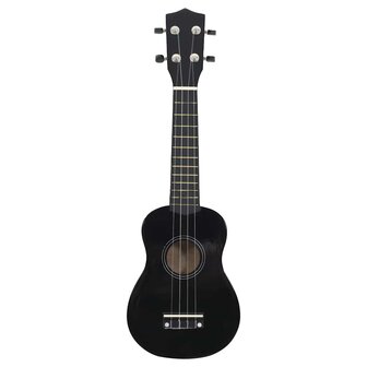 Ukuleleset met tas voor kinderen sopraan 23&amp;apos;&amp;apos; zwart 3
