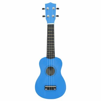 Ukuleleset met tas voor kinderen sopraan 23&amp;apos;&amp;apos; blauw 3