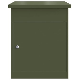 Pakketbrievenbus met opslag Olijfgroen 47,5 x 38 x 59 cm Staal 5
