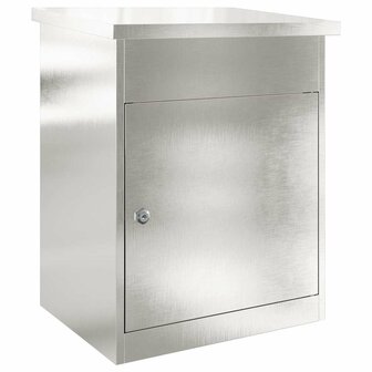 Pakketbrievenbus Zilver 47,5 x 38 x 59 cm Roestvrij staal 2