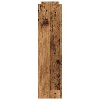 Opbergtrolley smal 4-laags bewerkt hout oud houtkleurig 5