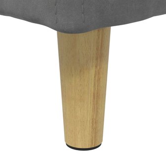 Opslag ottoman met kussen Donkergrijs 40 x 40 x 45 cm Fluweel 8