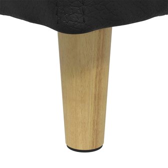 Opslag ottoman met kussen Zwart 40 x 40 x 45 cm Kunstleer 8