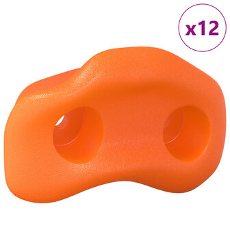 Klimgreep 12 pcs Oranje 100 x 67 x 43 mm PP 2