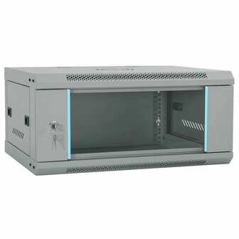 Netwerkkast met opslag Grijs 60 x 35 x 28 cm Staal 1