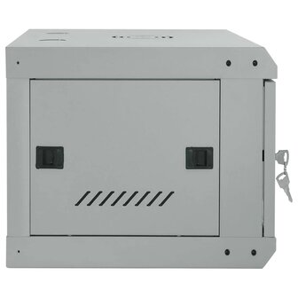 Netwerkkast met opslag Grijs 60 x 35 x 28 cm Staal 4