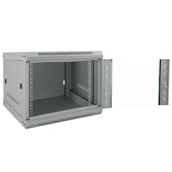 Netwerkkast met opslag Grijs 53 x 60 x 45 cm Staal 2