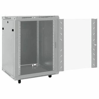 Netwerkkast met opslag Grijs 60 x 60 x 80 cm Staal 2