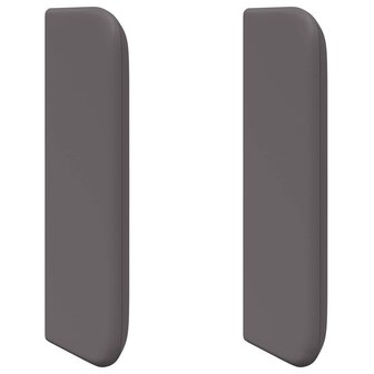 Hoofdbord oor 2 pcs Grijs 40 x 16 x 5 cm Multiplex en Kunstleer 2