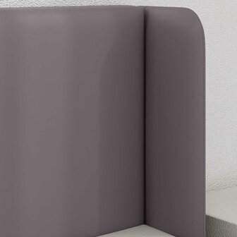Hoofdbord oor 2 pcs Grijs 40 x 16 x 5 cm Multiplex en Kunstleer 4