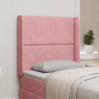 Hoofdbord oor Roze 80 x 16 x 4 cm Fluweel 1