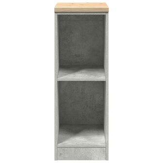 Garagekast 30x51x85 cm massief grenenhout betongrijs 5
