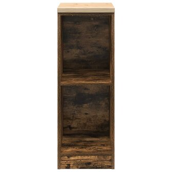 Garagekast 30x51x85 cm massief grenenhout gerookt eiken 5