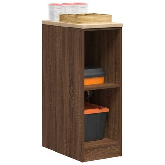Garagekast 30x51x85 cm massief grenenhout bruin eikenkleurig 1