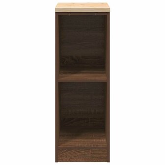 Garagekast 30x51x85 cm massief grenenhout bruin eikenkleurig 5