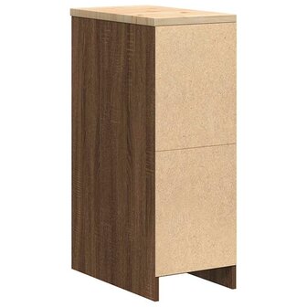 Garagekast 30x51x85 cm massief grenenhout bruin eikenkleurig 7