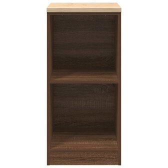 Garagekast 40x51x85 cm massief grenenhout bruin eikenkleurig 5