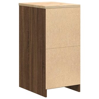 Garagekast 40x51x85 cm massief grenenhout bruin eikenkleurig 7