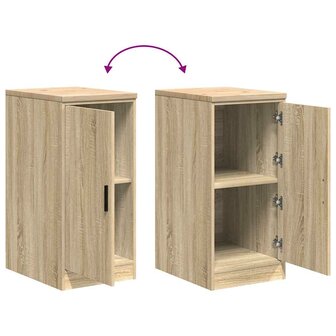 Garagekast 40x51x85 cm massief grenenhout sonoma eikenkleurig 9