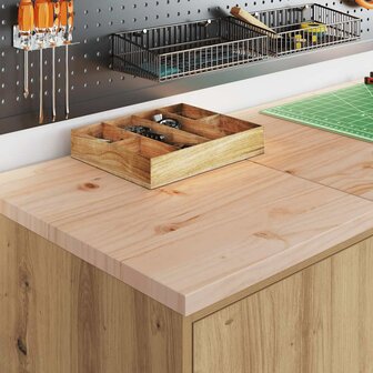 Garagekast 40x51x85 cm massief grenenhout artisan eikenkleurig 3