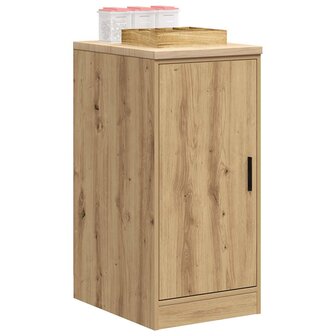 Garagekast 40x51x85 cm massief grenenhout artisan eikenkleurig 4