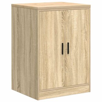 Garagekast 60x51x85 cm massief grenenhout sonoma eikenkleurig 2