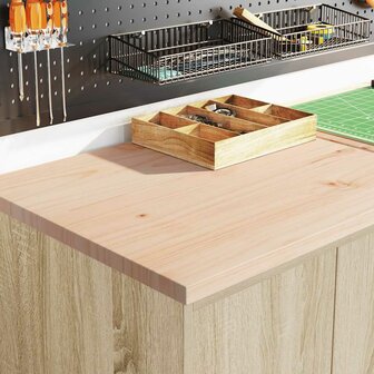 Garagekast 60x51x85 cm massief grenenhout sonoma eikenkleurig 3