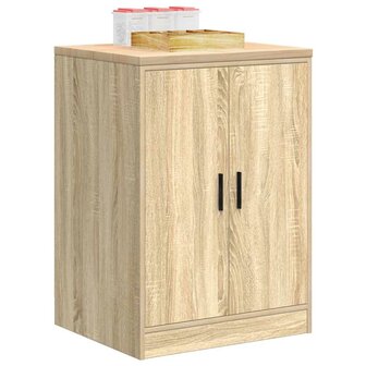 Garagekast 60x51x85 cm massief grenenhout sonoma eikenkleurig 4