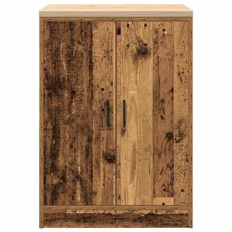 Garagekast 60x51x85 cm massief grenenhout oud hout 6