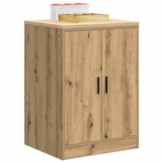 Garagekast 60x51x85 cm massief grenenhout artisan eikenkleurig 4