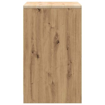 Garagekast 60x51x85 cm massief grenenhout artisan eikenkleurig 7