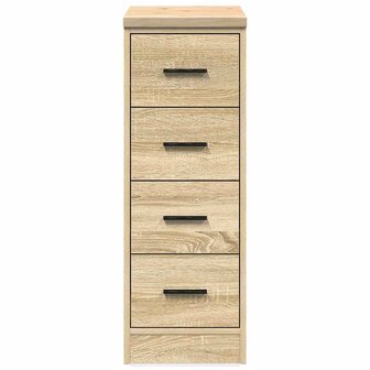 Garagekast 30x51x85 cm massief grenenhout sonoma eikenkleurig 6
