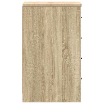 Garagekast 30x51x85 cm massief grenenhout sonoma eikenkleurig 7