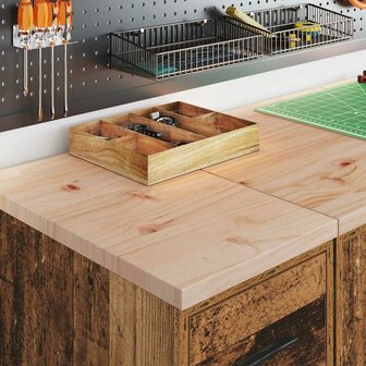 Garagekast 30x51x85 cm massief grenenhout oud hout 3
