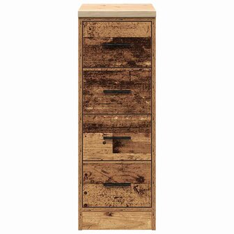 Garagekast 30x51x85 cm massief grenenhout oud hout 6