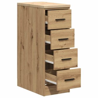 Garagekast 30x51x85 cm massief grenenhout artisan eikenkleurig 5