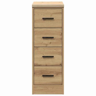 Garagekast 30x51x85 cm massief grenenhout artisan eikenkleurig 6