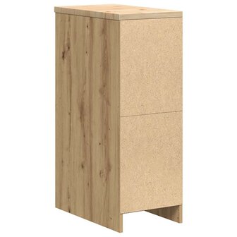 Garagekast 30x51x85 cm massief grenenhout artisan eikenkleurig 8