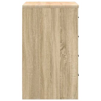 Garagekast 60x51x85 cm massief grenenhout sonoma eikenkleurig 7