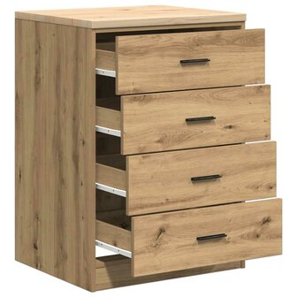 Garagekast 60x51x85 cm massief grenenhout artisan eikenkleurig 5