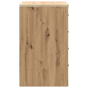 Garagekast 60x51x85 cm massief grenenhout artisan eikenkleurig 7