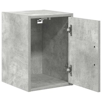 Garage wandkasten 2 st bewerkt hout betongrijs 5