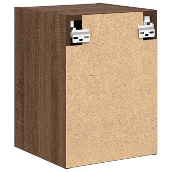 Garage wandkasten 2 st spaanplaat bruin eiken 8