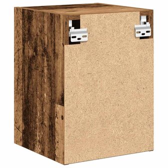 Garage wandkasten 2 st bewerkt hout oud hout 8