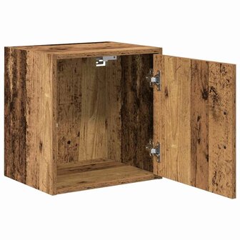 Garage wandkasten 2 st bewerkt hout oud hout 5