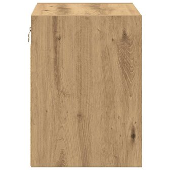 Garage wandkast bewerkt hout ambachtelijk eiken 7