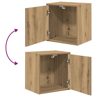 Garage wandkast bewerkt hout ambachtelijk eiken 9